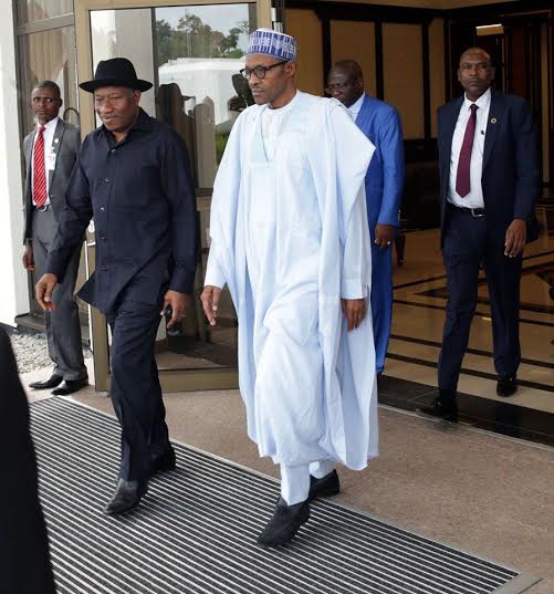 Jonathan visits Buhari at Aso Rock, again, on Mon Nov 2, 2015